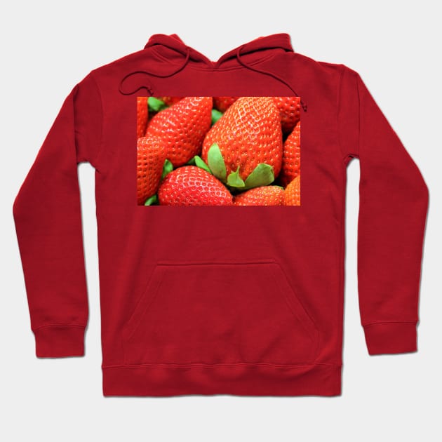 strawberry fruit Hoodie by megadent